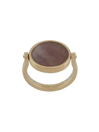 Shop Isabel Marant Julius Stone-embellished Ring In Brown