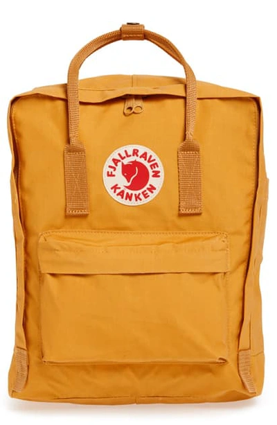 Shop Fjall Raven Kanken Water Resistant Backpack In Ochre