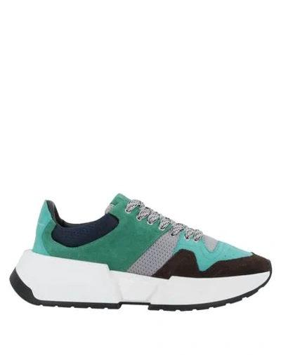 Shop Mm6 Maison Margiela Sneakers In Turquoise