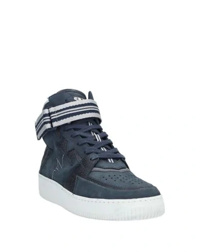 Shop Alberto Premi Sneakers In Dark Blue