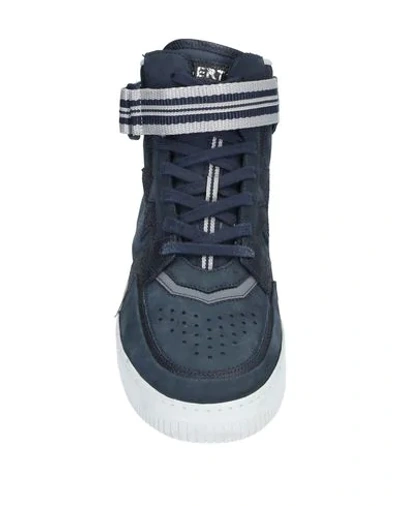 Shop Alberto Premi Sneakers In Dark Blue