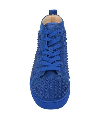 Shop Christian Louboutin Sneakers In Blue