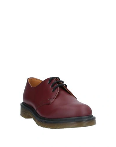 Dr. Martens Lace-up Shoes In Maroon