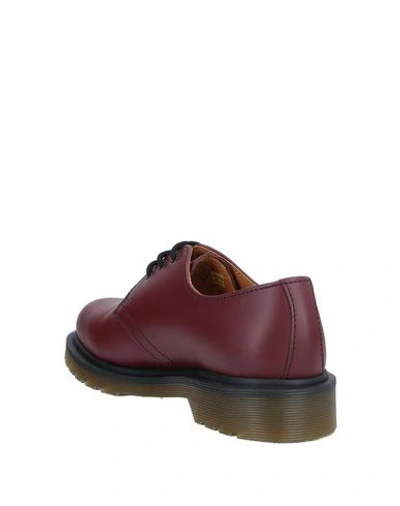 Dr. Martens Lace-up Shoes In Maroon