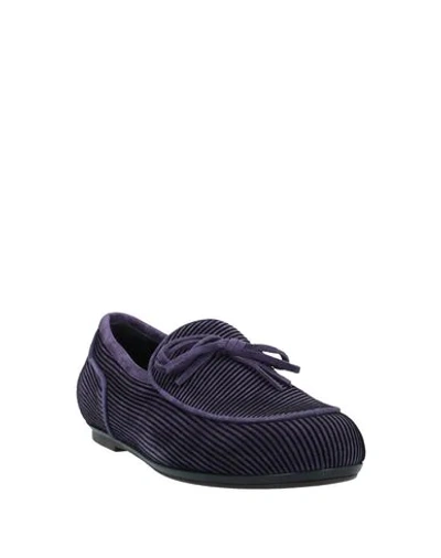 Shop Bottega Veneta Loafers In Purple