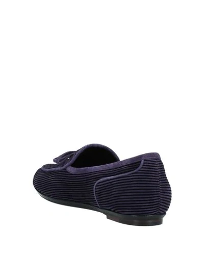 Shop Bottega Veneta Loafers In Purple