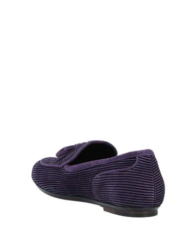 Shop Bottega Veneta Loafers In Purple