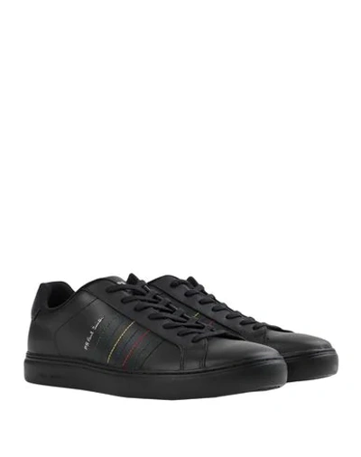 Shop Ps By Paul Smith Ps Paul Smith Mens Shoe Rex Black Embroidered S Man Sneakers Black Size 8 Soft Leather