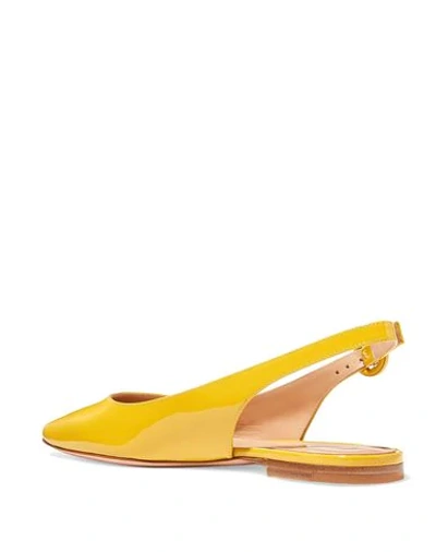Shop Gianvito Rossi Ballet Flats In Yellow