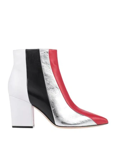 Sergio Rossi Ankle Boots In Red