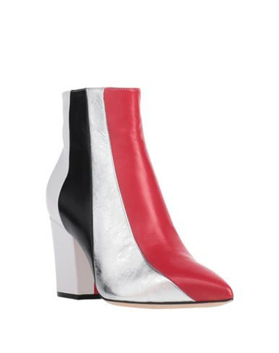 Sergio Rossi Ankle Boots In Red