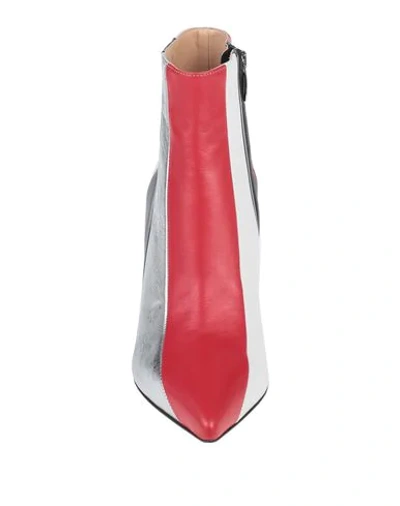 Sergio Rossi Ankle Boots In Red