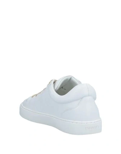 Shop Twinset Woman Sneakers White Size 8 Soft Leather