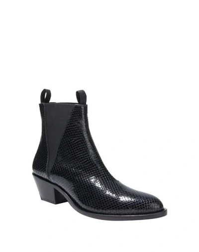 Shop Emporio Armani Woman Ankle Boots Black Size 5.5 Soft Leather