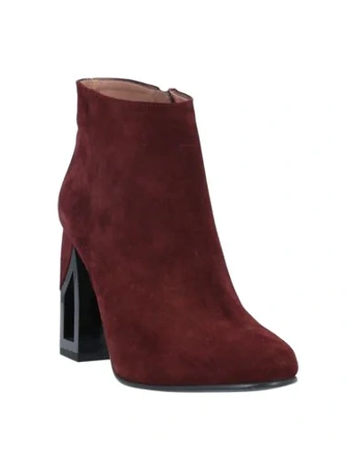 Shop Albano Ankle Boots In Deep Purple