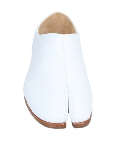 Shop Maison Margiela Woman Loafers White Size 5 Soft Leather