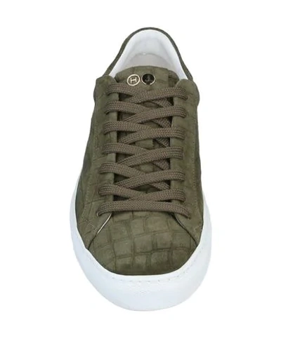 Shop Hide & Jack Woman Sneakers Military Green Size 5 Soft Leather