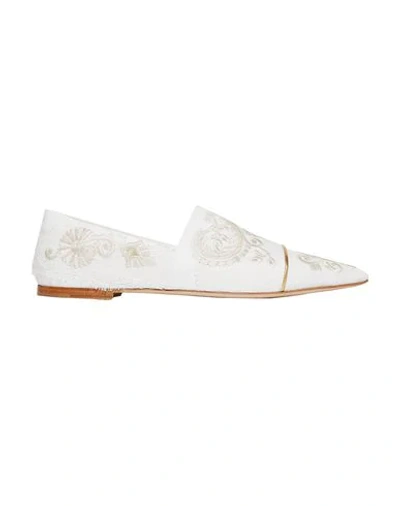 Shop Etro Loafers In White