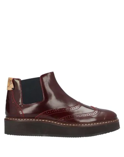 Shop Alviero Martini 1a Classe Ankle Boot In Maroon