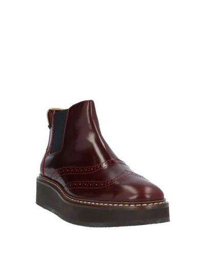 Shop Alviero Martini 1a Classe Ankle Boot In Maroon