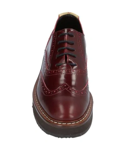 Shop Alviero Martini 1a Classe Lace-up Shoes In Maroon