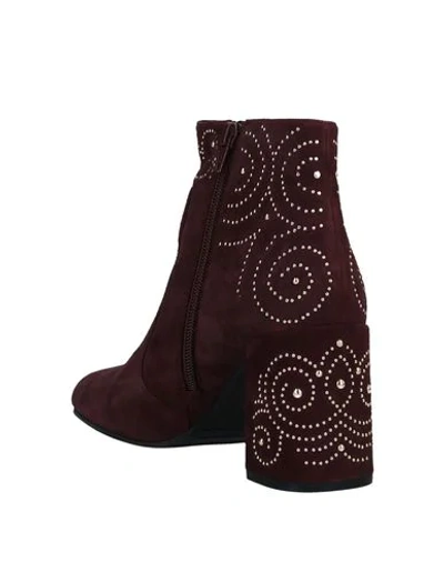 Shop Adele Dezotti Ankle Boot In Maroon