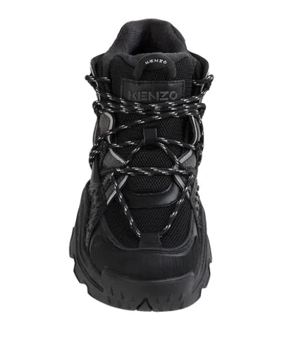 Shop Kenzo Basket Basse Woman Sneakers Black Size 5 Bovine Leather, Textile Fibers