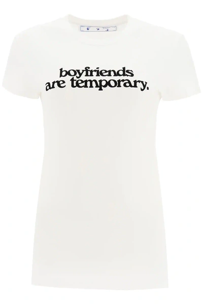 Shop Off-white T-shirt Boyfriends Print