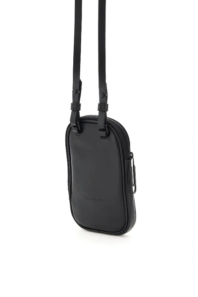 Shop Off-white Iphone Mini Bag With Shoulder Strap In Black