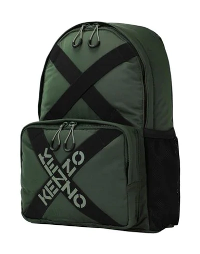 Shop Kenzo Backpacks & Fanny Packs In Green
