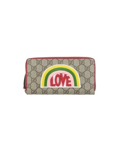 Shop Gucci Wallet In Light Grey