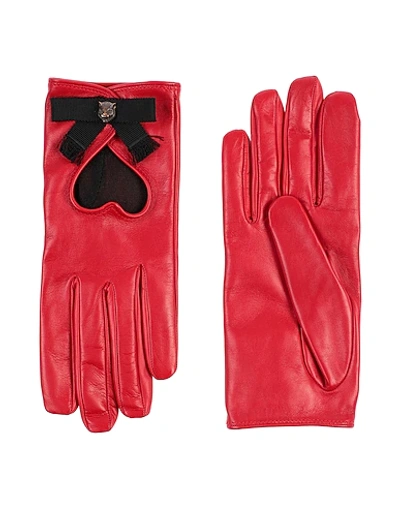 Shop Gucci Gloves In Red