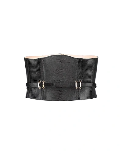 Shop Balmain High-waist Belt In Black
