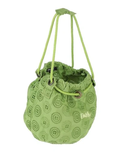Shop Dkny Handbags In Green