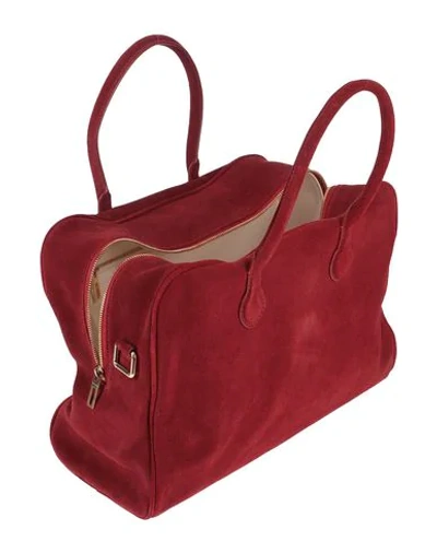 Shop Balmain Handbags In Red
