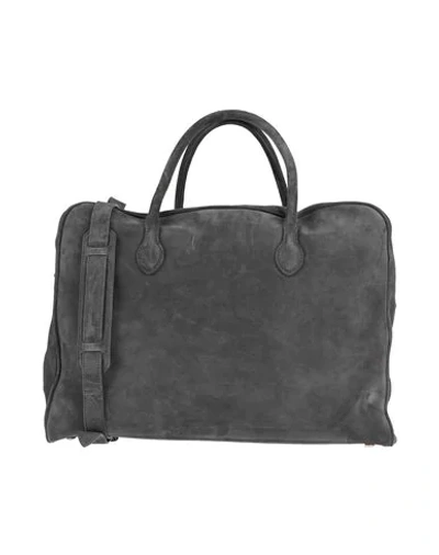 Shop Balmain Handbags In Lead