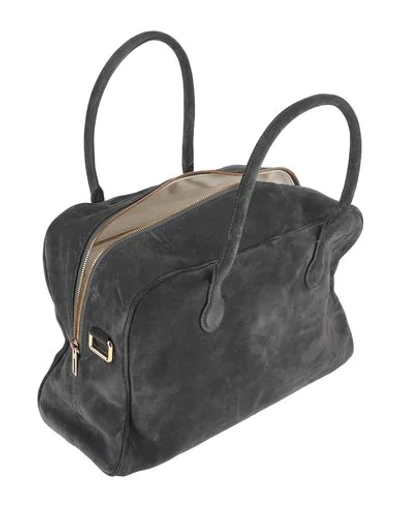 Shop Balmain Handbag In Lead