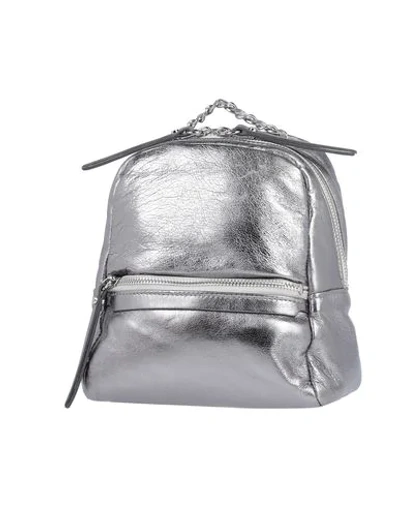 Shop Gianni Chiarini Backpacks In Silver