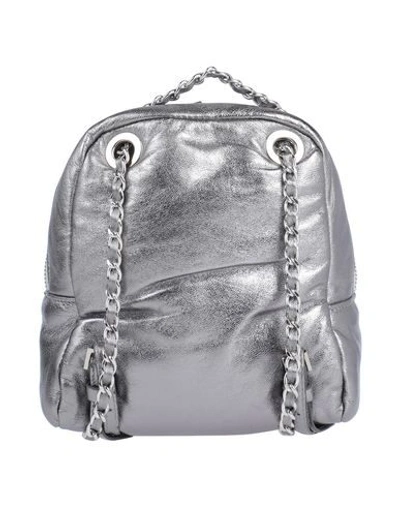 Shop Gianni Chiarini Backpacks In Silver