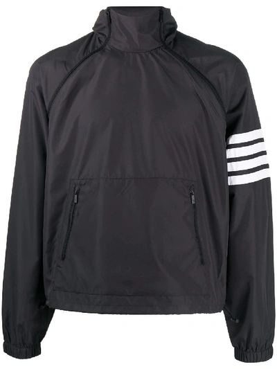 Shop Thom Browne Double Zip Anorak Jacket In Grey