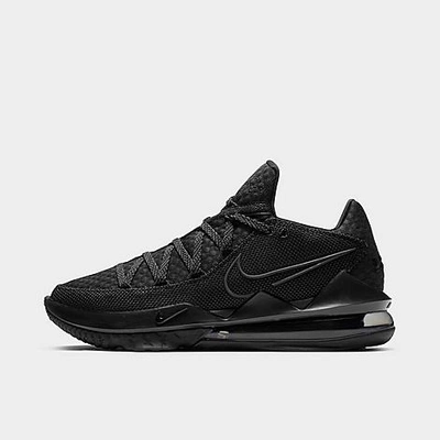 Shop Nike Lebron 17 Low Basketball Shoes In Black/black/black
