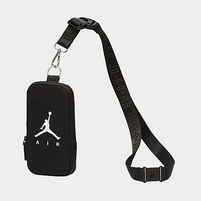 Shop Nike Jordan Air Lanyard Pouch In Black