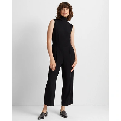 Shop Club Monaco Black Rib Neck Jumpsuit In Size 14