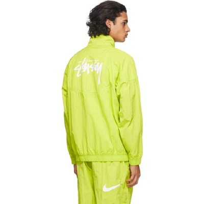 Shop Nike Green Stussy Edition Nrg Windrunner Jacket In Brt Cactus