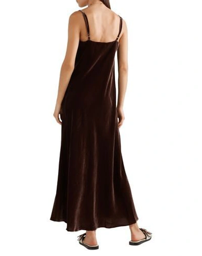 Shop Hatch Long Dresses In Dark Brown