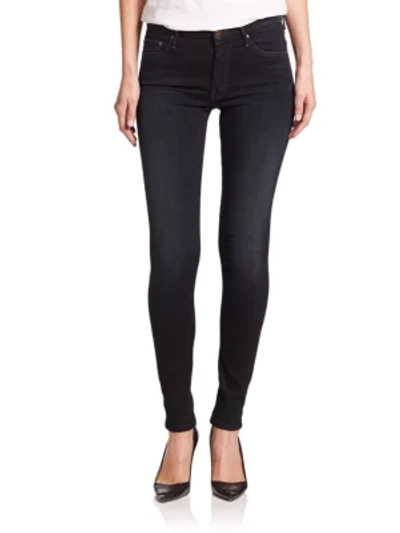 Shop Mother The Looker High-rise Skinny Jeans In Coffee Tea Or Me