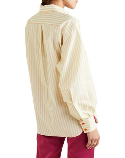 Shop Sies Marjan Woman Shirt Beige Size L Cotton, Polyester