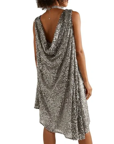 Shop Halpern Woman Mini Dress Silver Size 6 Polyester