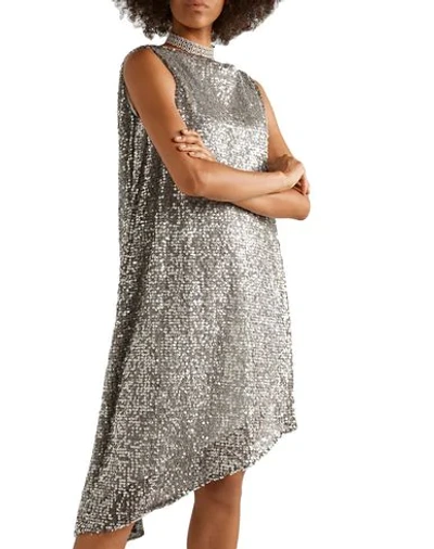 Shop Halpern Woman Mini Dress Silver Size 4 Polyester