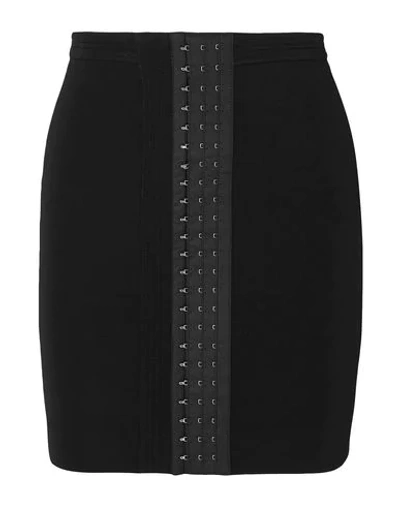 Shop Mugler Mini Skirts In Black